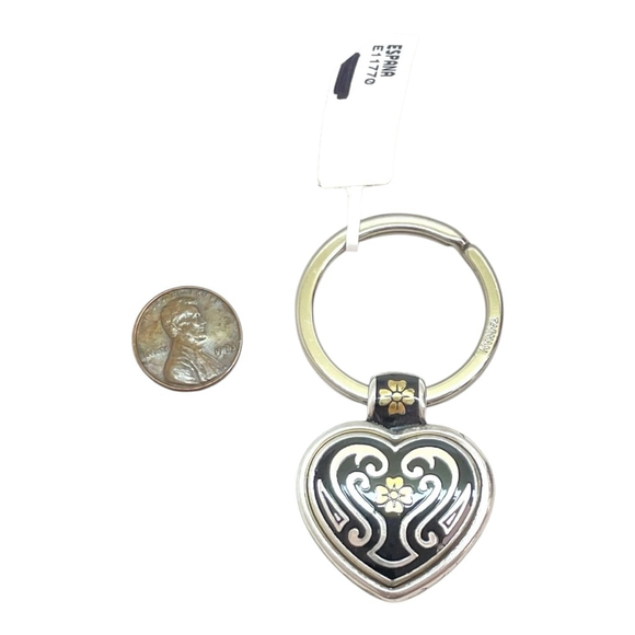 Brighton Fontina Heart Keychain NWT 2139 - Picture 3 of 6